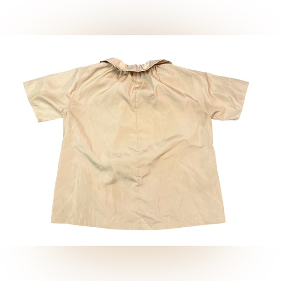 3.1 Phillip Lim Ruched-Neck Taffeta Boxing Top in Tan Size XS - Picture 11 of 13